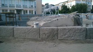 На Лыбедском бульваре украли часть фонтана