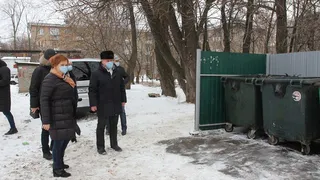 Первая проверка: мэр Рязани проверила состояние дворов и мусорных площадок