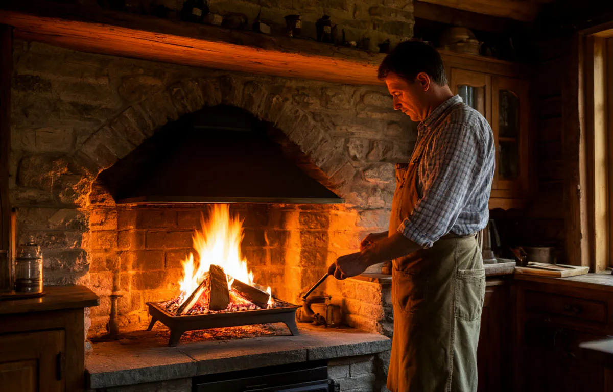 Топлю печку третий год одним «вечным поленом» - сократил расход дров в 2 раза. Гении в деревнях только так и делают