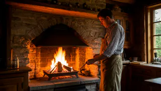 Топлю печку третий год одним «вечным поленом» - сократил расход дров в 2 раза. Гении в деревнях только так и делают