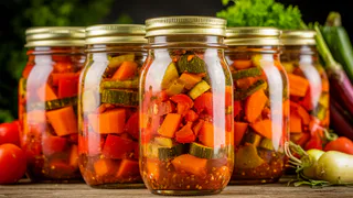 Уже много лет закрываю только так! Потрясающе вкусное ассорти из овощей на зиму - мой любимый рецепт