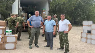 Глава Сараевского района Валерий Дмитриев посетил зону СВО