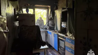 При пожаре в жилом доме в Кузнецке пострадал пенсионер