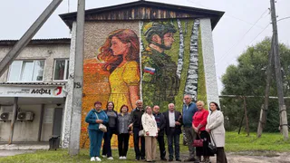 В Судогде торжественно открыли мурал в честь участников боевых действий