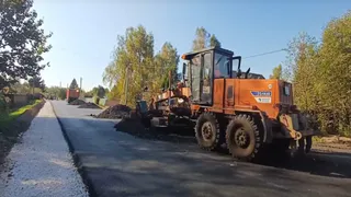 В Собинском округе завершается ремонт 1,3 километра дороги «Собинка – Коняево»