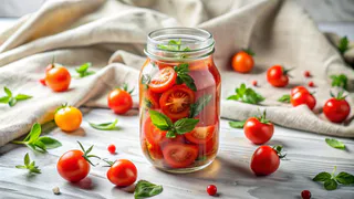 Помидоры дольками с луком: легкий рецепт закуски на зиму