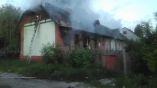 Пожар в Бежице по ул. Новосоветской.