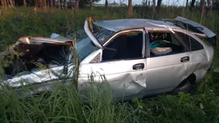 Смертельная авария: под Рязанью "Лада" опрокинулась в кювет