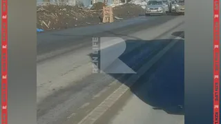 Жители Рязани пожаловались на провалившийся асфальт на Куйбышевском шоссе