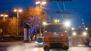 В Рязани закончили вечернюю дезинфекцию улиц