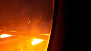 Опубликовано видео взлета SU-95 с неисправным двигателем из аэропорта Брянска