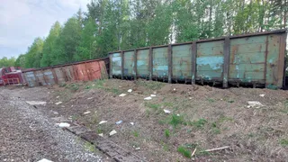 В Коми сошел с рельсов тепловоз