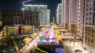 Самые тёплые прогулки: в ЖК «Еврокласс» заработали инфракрасные обогреватели