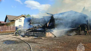 МЧС России локализовало пожар в доме в Петушинском районе