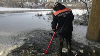 Под путепроводом на Нейтральной в Пензы нашли тело женщины, вмерзший в лед