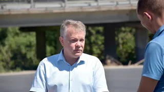 Александр Басенко проверил ход строительства нового рынка в микрорайоне Арбеково