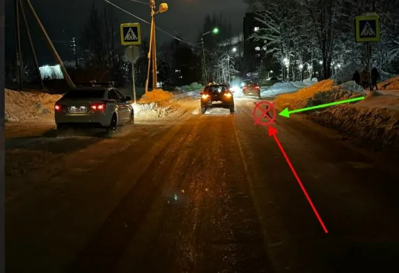 В Сыктывкаре на Бумажников автоледи сбила женщину на "зебре"