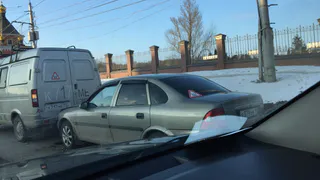 Из-за ДТП в центре города образовалась жуткая пробка