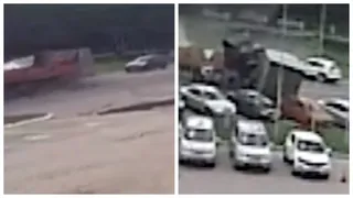 ДТП на Московском: в сети появилось видео, снятое в момент столкновения