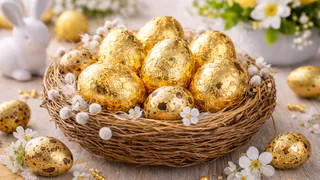 Краску больше не покупаю: показываю, как сделать золотые яйца и удивить гостей на Пасху — просто и красиво