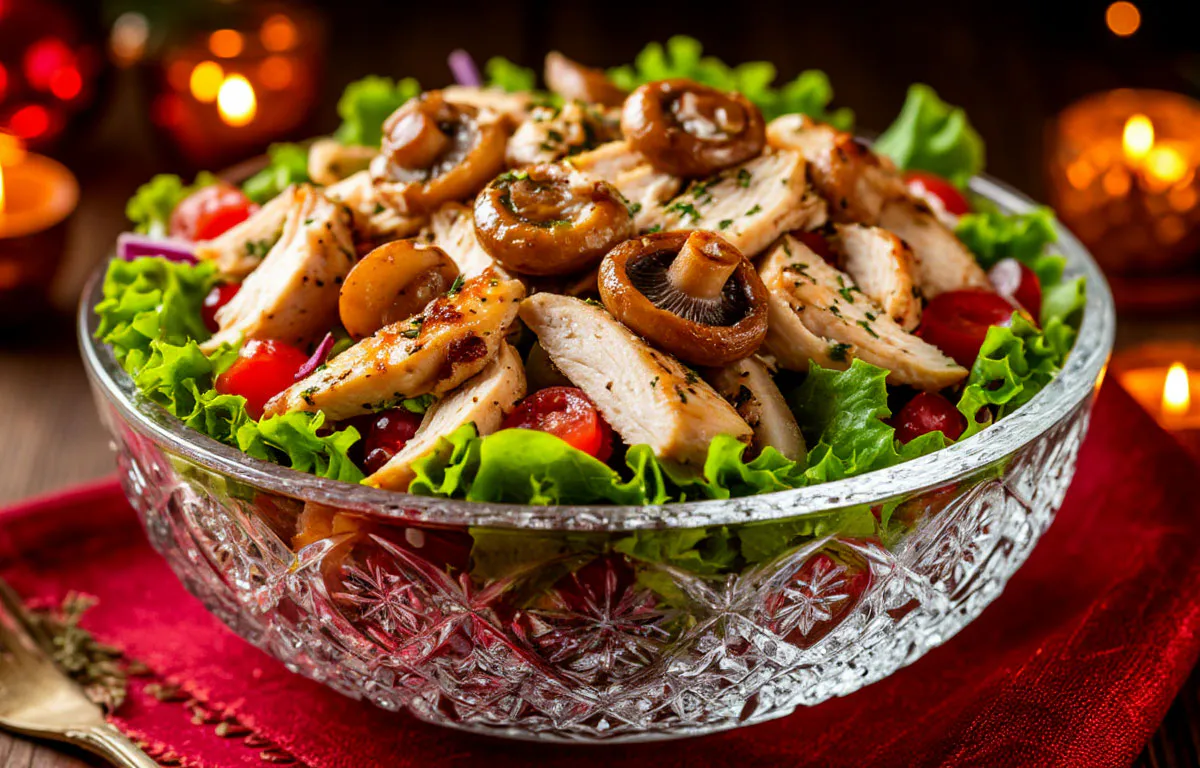 Покоряем Огненную Лошадь-2026: слоеный салат с копченой курицей и опятами, который станет главным блюдом вашего стола