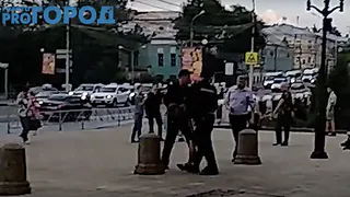 В Рязани на митинге против пенсионной реформы произошло задержание