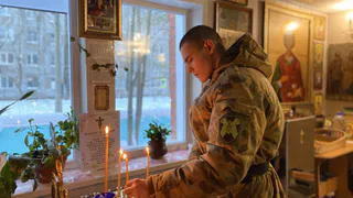Военнослужащие Росгвардии Коми встретили Рождество Христово