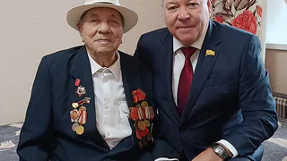 В Ядринском районе со 105-летием поздравили ветерана Великой Отечественной войны