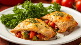 Мясные конвертики с овощами и сыром: сочные, белковые, без муки - полезны для фигуры
