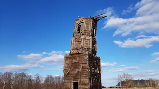 Рязанские активисты занялись восстановлением деревянной колокольни в селе Бельское