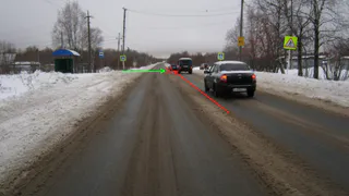 В Коми на трассе под Ухтой Mitsubishi Pajero Sport сбил девушку на "зебре"