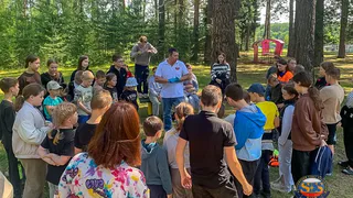 В лагере «Дружба» под Камешково спасатели провели урок безопасности для детей