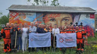 В столице Коми энергетики высадили “Аллею памяти” к 80-летию Победы