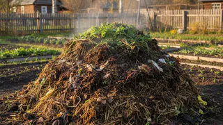 За зиму перегниют и толстые ветки, и ботва: всегда так ускоряю компост - на заметку всем дачникам