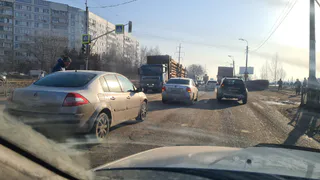 В Рязани на выезде из Канищева из-за ДТП возник затор