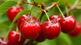 Повесил на вишню "плетенку" — дрозды измучились: не могут съесть ни единой вишенки — отпугиватели не нужны