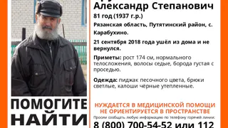 Волонтеры "Лиза Алерт" просят рязанцев подключиться к поискам 81-летнего мужчины