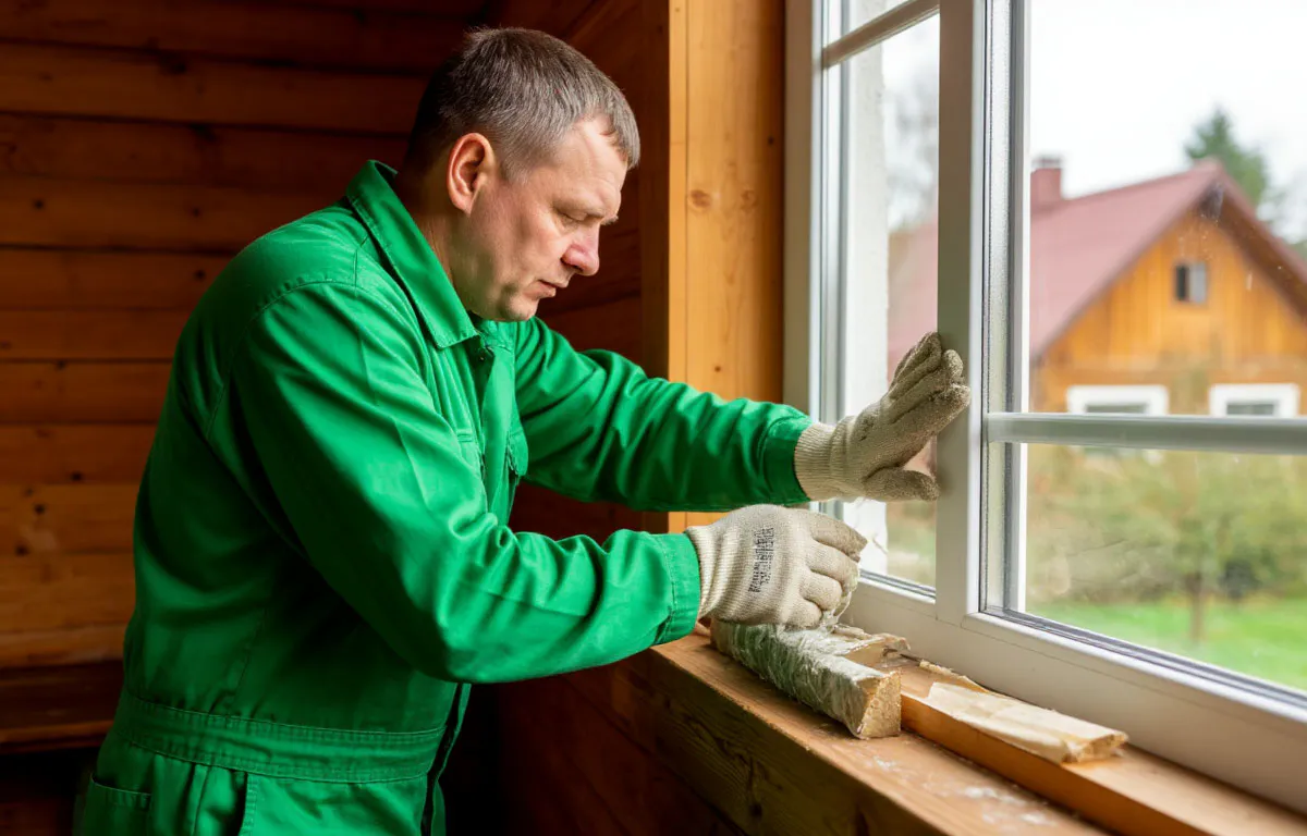 Подоконник больше не ледяной, из стыков не дует: 3 шага и дома тепло даже в лютые морозы