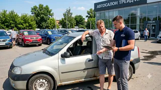 Привез гнилой Рено Логан в трейд-ин, чтобы купить «китайца»: во сколько реально оценили 19-летнюю машину