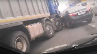 Из-за ДТП: на Ряжском шоссе образовалась серьезная пробка