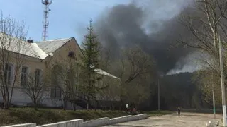 Рядом с сетевязальной фабрикой в Касимове загорелся мусор