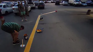 Жильцы рязанского ЖК «Паруса» самостоятельно нанесли разметку у дома