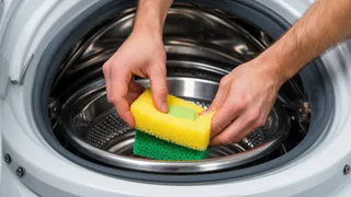 Вот почему умелые хозяйки кладут в стиральную машину металлическую губку: решают сразу 2 надоевшие проблемы