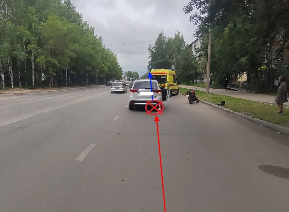 В Коми мотоциклисту на «Яве» понадобилась помощь врачей после ДТП