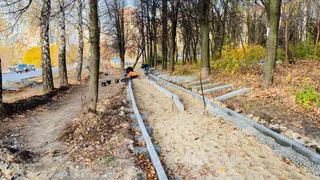 По проекту местных инициатив: в сквере на Касимовском шоссе приступили к благоустройству территории