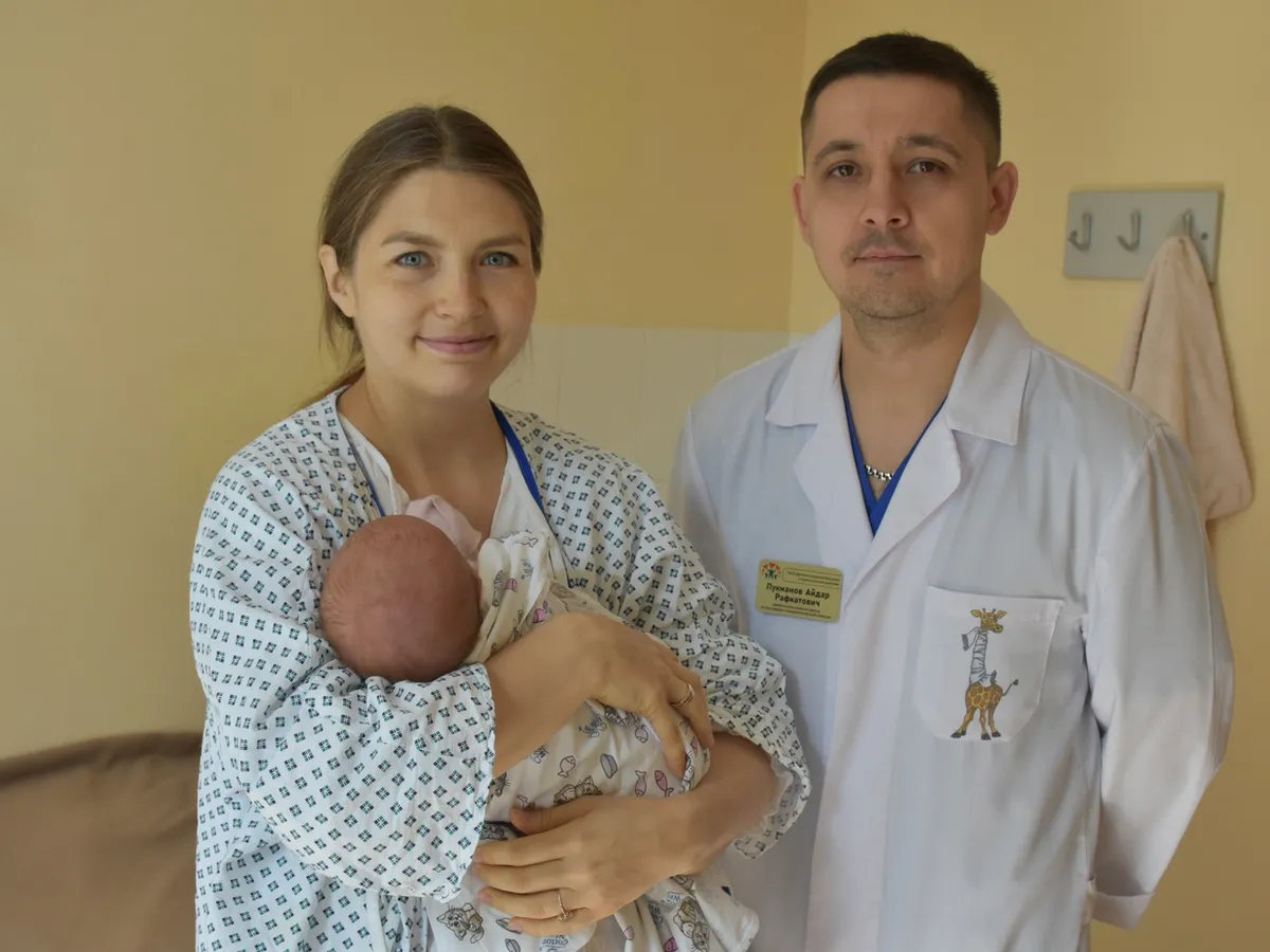 Жительница Лениногорска после кесарева смога родить сама благодаря врачам Нижнекамска