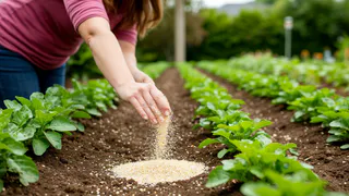 Раскидываю одну пачку этой копеечной крупы по грядкам: земля становится пуховой как чернозем