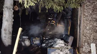 В Челябинской области произошло возгорание двухэтажного дома