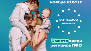 За период с января по ноябрь 2023 года в Татарстане родилось 33,2 тыс. малышей