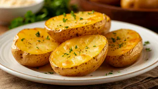 Как запекаю картофель, чтобы получился золотистый сверху и нежный внутри - делюсь хитростью